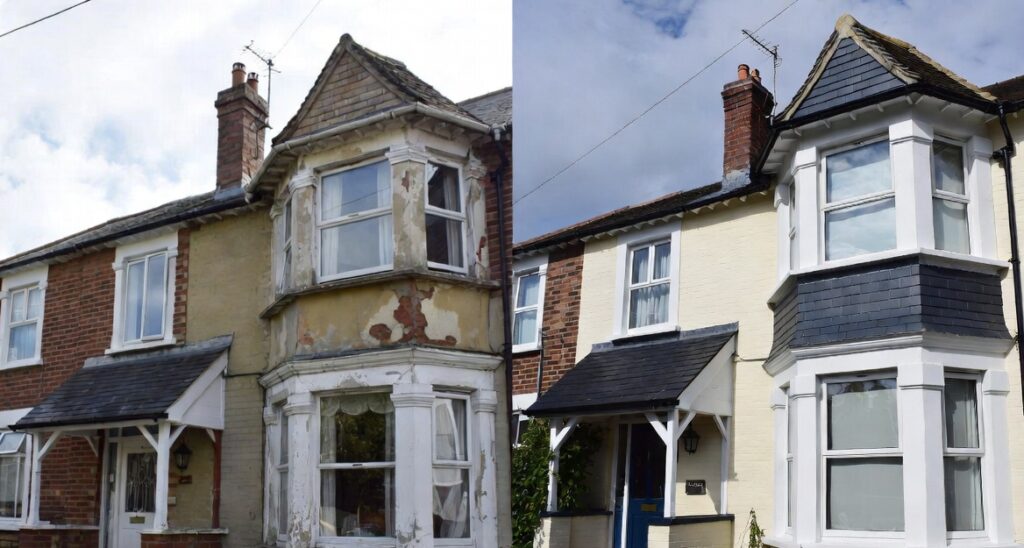 Before and after - dorset decorators